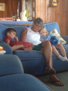 Reading together at the beach!