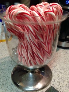 Peppermint candy canes